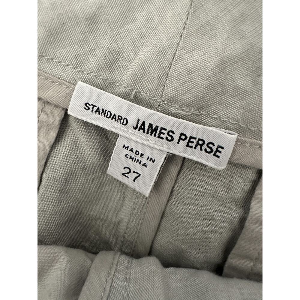 James Perse Linen Cotton Blend Short Shorts 2.5" - 3" Inseam Size 27 Button Zip - Picture 5 of 13